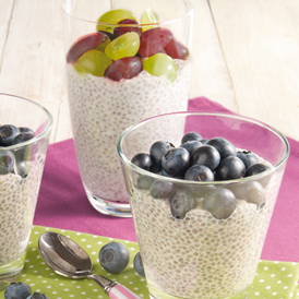 Chia Pudding Heidelbeere