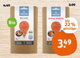 followfisch Bio-Lachs oder Sockeye Wildlachs