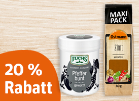 20% Rabatt auf alle Fuchs und Ostmann Gewürze