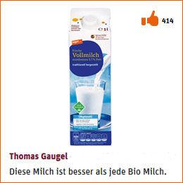 frische Vollmilch