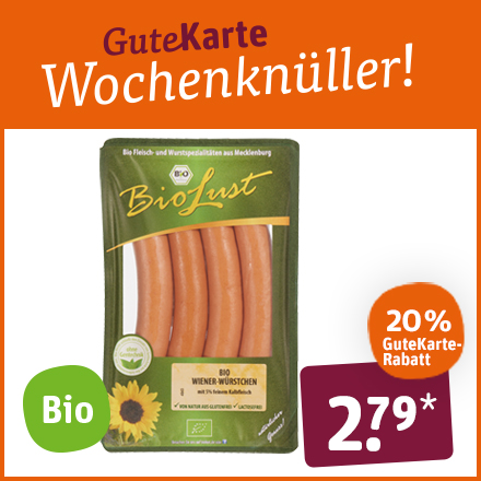 BioLust Bio-Wiener-Würstchen