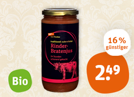 tegut... vom Feinsten Lamm-Bratenjus, Bio-Geflügel- oder Bio-Rinder-Bratenjus