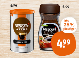 Nescafé Classic oder Espresso Azera